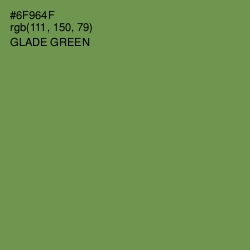 #6F964F - Glade Green Color Image
